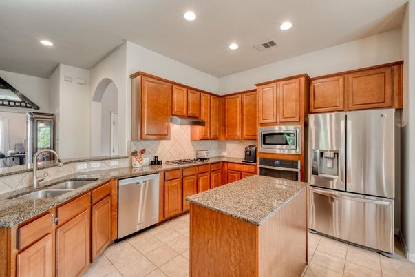 Interior, Kitchen, Recessed Lighting, Stainless Steel Appliances