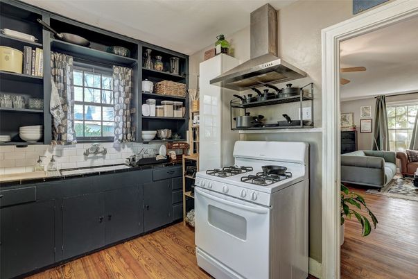 Interior, Kitchen, Wood Texture Flooring