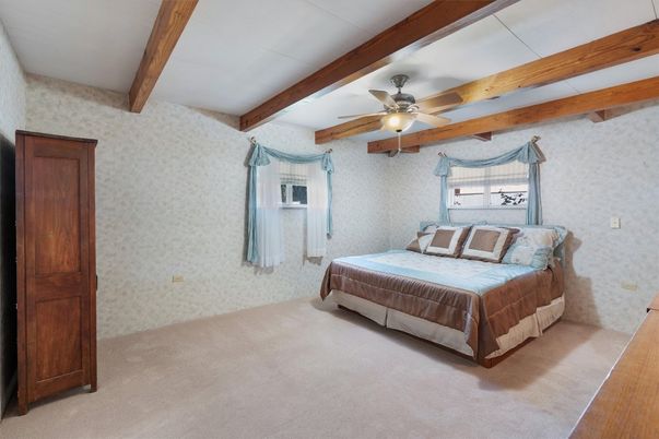 Bedroom, Interior, Wooden Beams