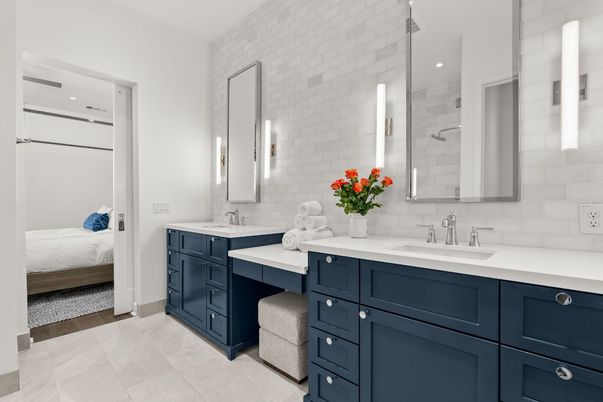 Bathroom, Bedroom, Dual Sink Vanities, Interior, Recessed Lighting