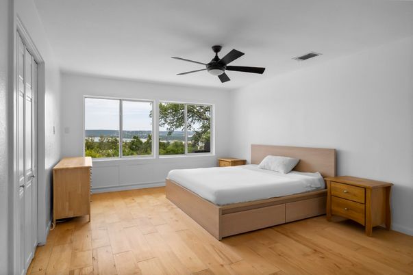 Bedroom, Interior, Water, Wood Texture Flooring