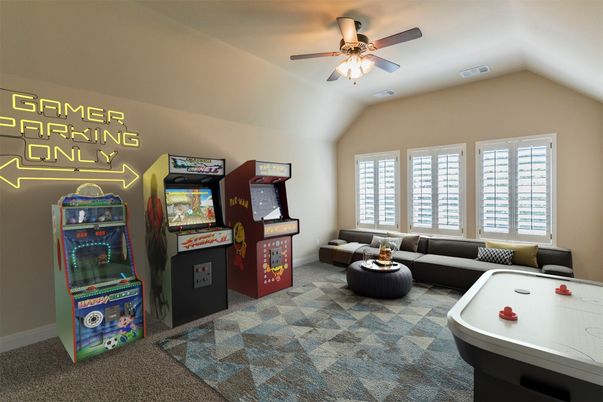 Game Room, Interior, Living room
