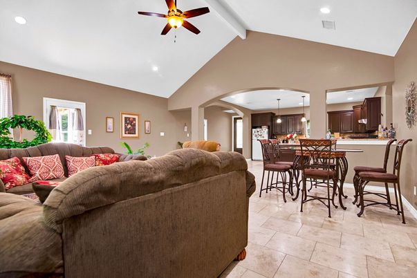 Dining room, Interior, Kitchen, Living room, Pendant Lights, Recessed Lighting