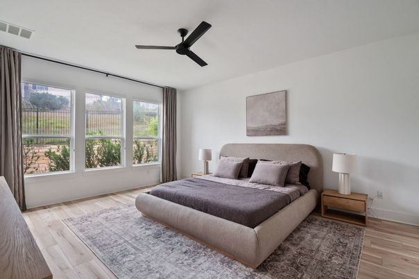 Bedroom, Interior, Wood Texture Flooring