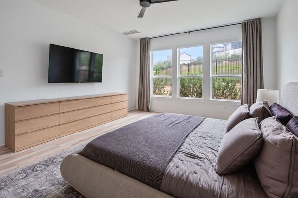 Bedroom, Interior, Wood Texture Flooring