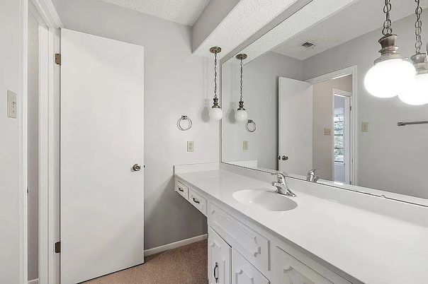 Bathroom, Dual Sink Vanities, Interior, Pendant Lights