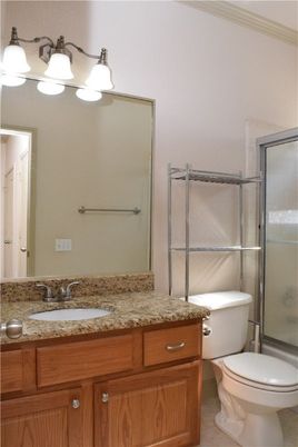 Bathroom, Dual Sink Vanities, Glass Shower, Interior