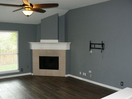 Empty room, Fireplace, Interior, Wood Texture Flooring