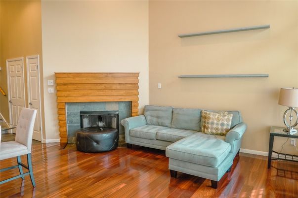 Fireplace, Interior, Wood Texture Flooring
