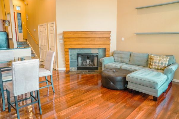 Fireplace, Interior, Living room, Wood Texture Flooring