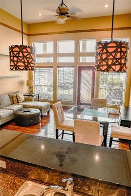 Dining room, Interior, Living room, Pendant Lights, Recessed Lighting