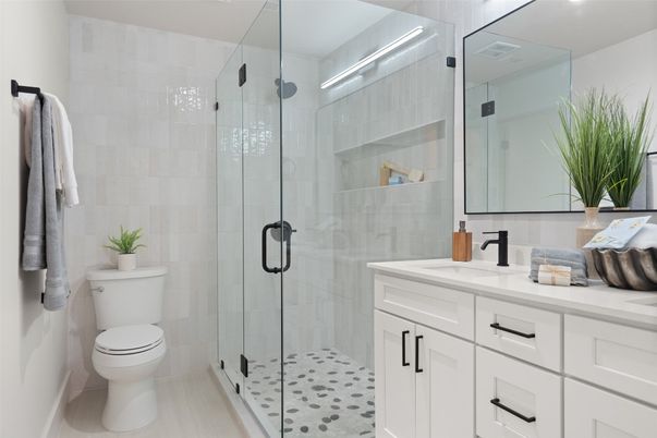 Bathroom, Glass Shower, Interior