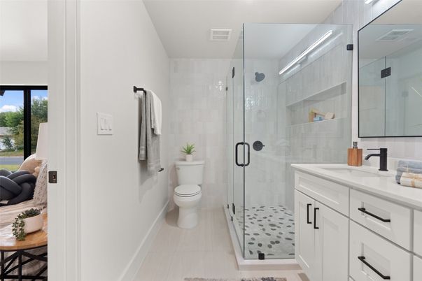 Bathroom, Glass Shower, Interior