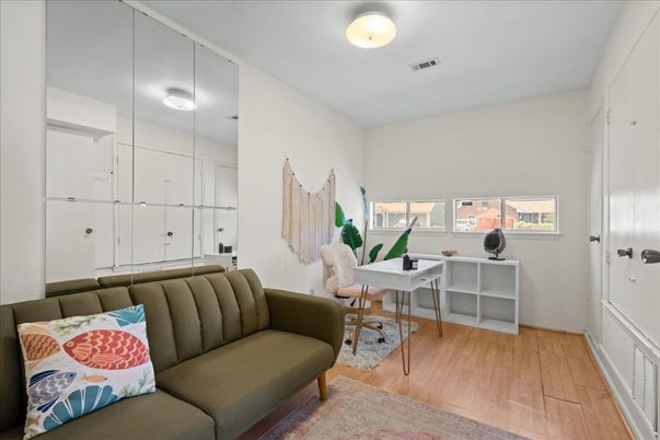 Home Office, Interior, Wood Texture Flooring