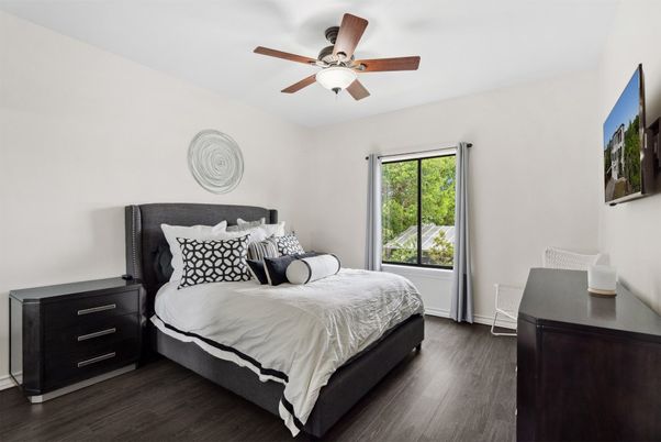 Bedroom, Interior, Wood Texture Flooring