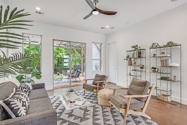 Interior, Living room, Recessed Lighting