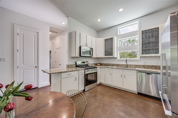 Interior, Kitchen, Recessed Lighting, Stainless Steel Appliances