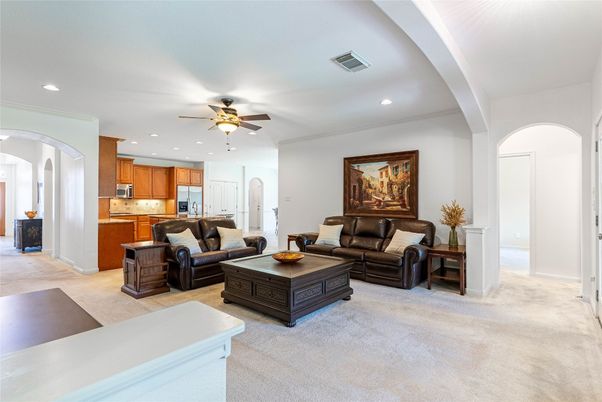 Interior, Kitchen, Living room, Recessed Lighting