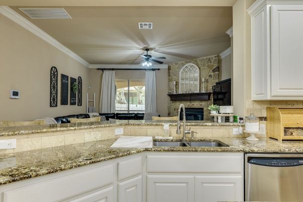Fireplace, Interior, Kitchen, Stone Walls