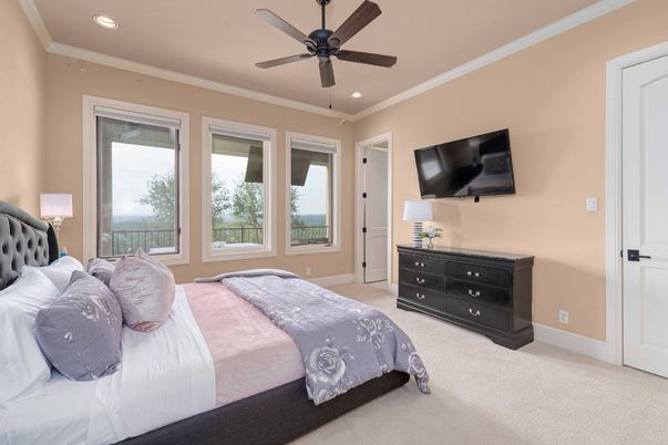 Bedroom, Interior, Recessed Lighting