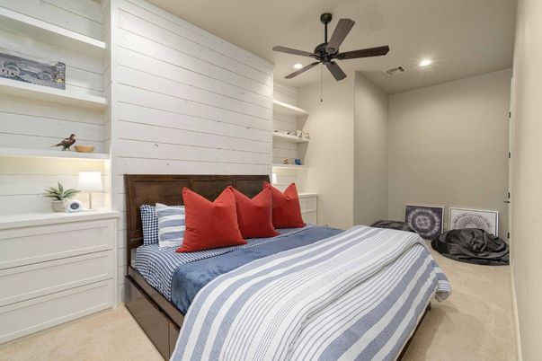 Bedroom, Interior, Recessed Lighting