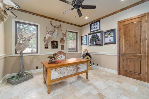 Home Office, Interior, Recessed Lighting