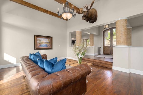 Interior, Living room, Wooden Beams, Wood Texture Flooring