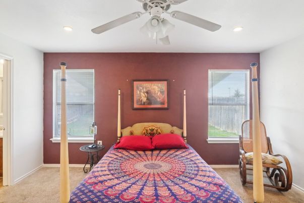 Bedroom, Interior, Recessed Lighting