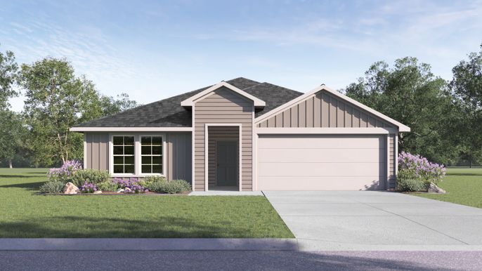 Attached, Exterior, Facade, Ranch