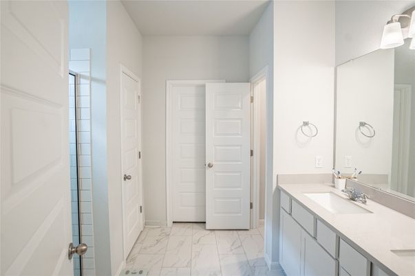 Bathroom, Dual Sink Vanities, Interior, Marble