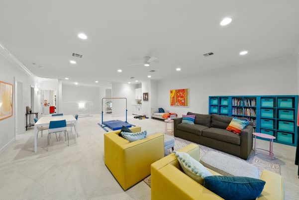 Interior, Living room, Recessed Lighting