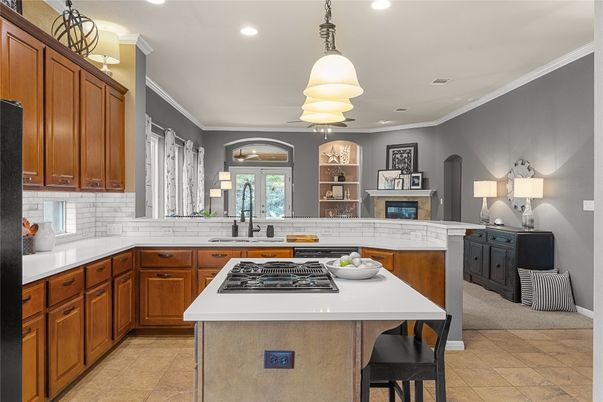 Interior, Kitchen, Pendant Lights, Recessed Lighting