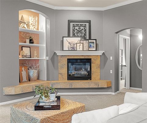 Fireplace, Interior, Living room