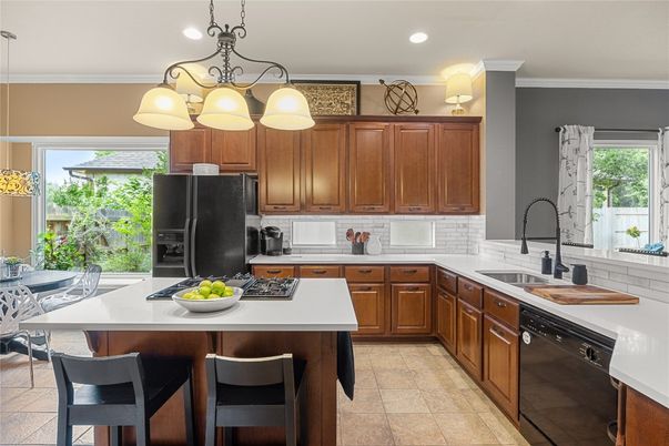 Interior, Kitchen, Pendant Lights, Recessed Lighting, Stainless Steel Appliances