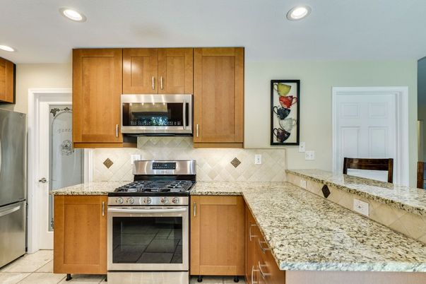 Interior, Kitchen, Recessed Lighting, Stainless Steel Appliances