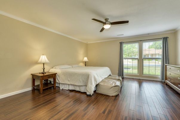 Bedroom, Interior, Wood Texture Flooring
