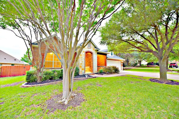 Attached, Backyard, Exterior, Facade, Brick Facade, None