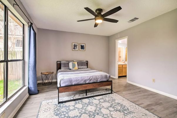 Bedroom, Interior, Wood Texture Flooring