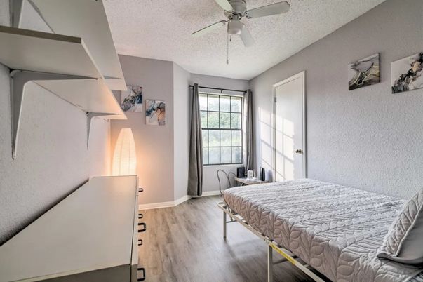 Bedroom, Interior, Wood Texture Flooring