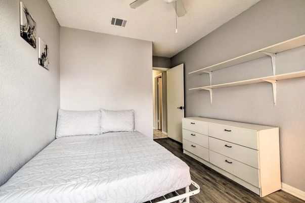 Bedroom, Interior, Wood Texture Flooring