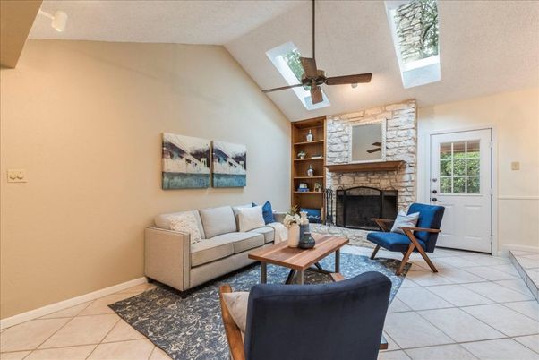 Fireplace, Interior, Living room, Stone Walls