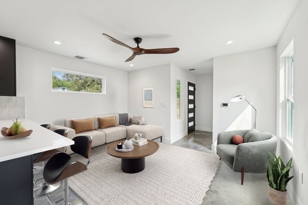 Interior, Living room, Recessed Lighting