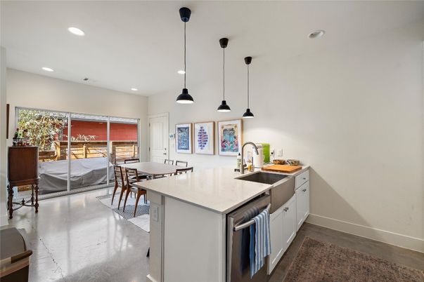 Dining room, Interior, Kitchen, Pendant Lights, Recessed Lighting