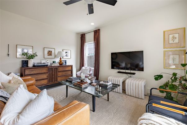 Interior, Living room, Recessed Lighting