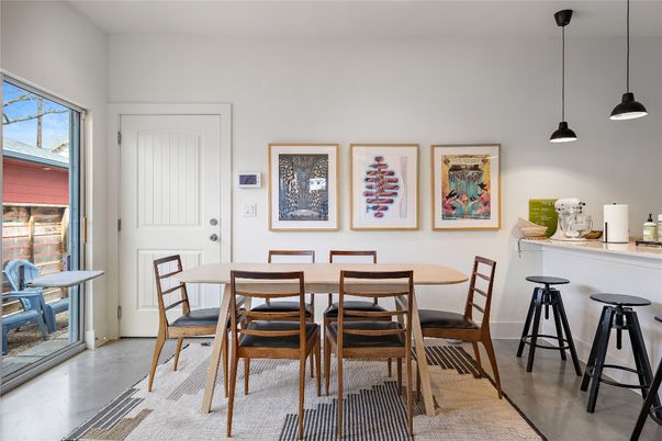 Dining room, Interior, Pendant Lights