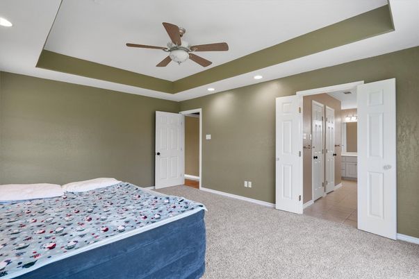 Bedroom, Interior, Recessed Lighting