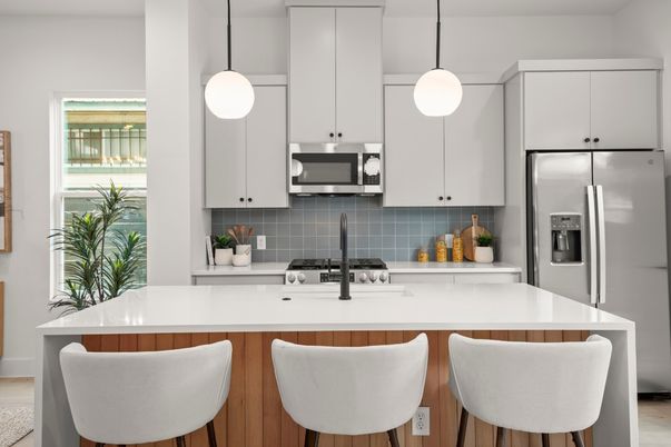 Interior, Kitchen, Pendant Lights, Stainless Steel Appliances