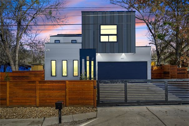 Attached, Exterior, Facade, Modern