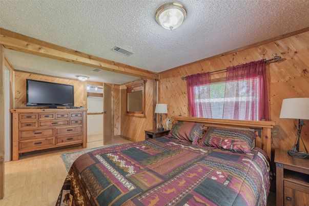 Bedroom, Interior, Wood Texture Flooring, Wooden Walls