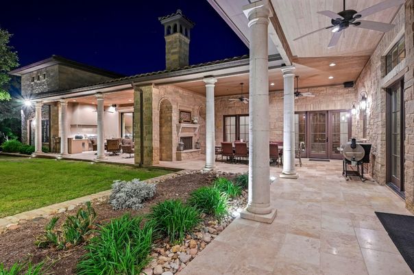 Backyard, Exterior, Fireplace
